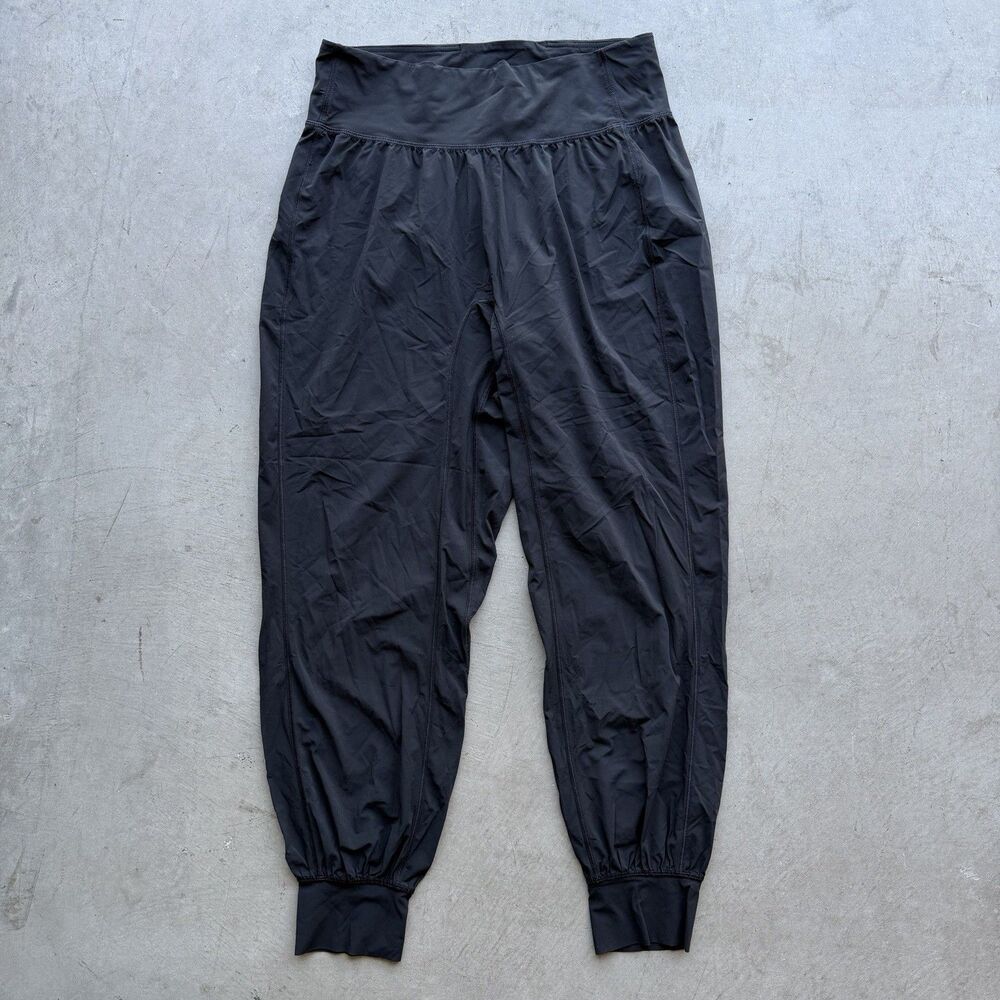Lululemon Womens 8 Align Jogger Black Nulu High Rise Slim Pants Yoga Activewear